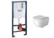 унітаз Rea Carter Rimless + інсталяція Grohe Rapid SL, клавіша (REA-C1450 + 38772001) REA-C1450 + 38772001 фото 1