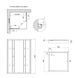 Душова кабіна Lidz Wawel SC90x90.SAT.LOW.GR, скло тон. 4 мм + Lidz Душовий піддон KAPIELKA ST90x90х14 LWASC9090SLGSET фото 2