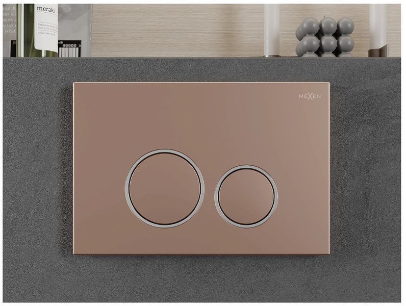 Кнопка змиву для інсталяції MEXEN FENIX 05 ROSE GOLD * MEX-600505 фото