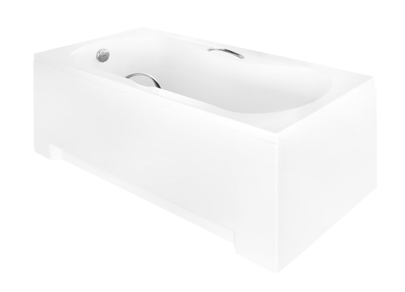Ванна акрилова ARIA PLUS 130х70 (соло) без ручок і ніг З отворами під ручки NAVARA10634 фото