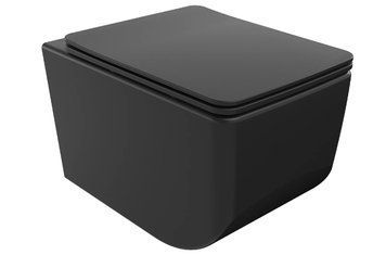 Підвісний унітаз MEXEN VERA BLACK MATT SLIM чорний MEX-30164070 фото