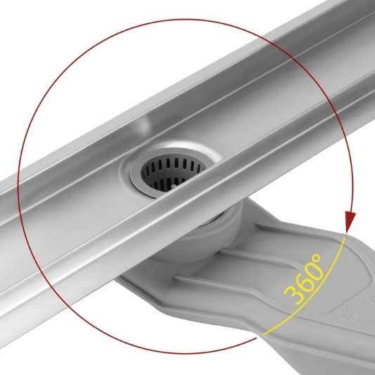 Трап для душу REA NEOX 60 SUPERFLOW BRUSHED STEEL 2в1 сталь REA-G2705 фото