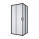 Душова кабіна розсувна, квадратна Line CUBE 900*900мм, black matt, cкло 6мм grape 1439642504 фото 1