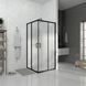 Душова кабіна розсувна, квадратна Line CUBE 900*900мм, black matt, cкло 6мм grape 1439642504 фото 2