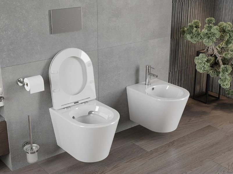 Підвісний унітаз MEXEN RICO WHITE SLIM білий MEX-30720300 фото