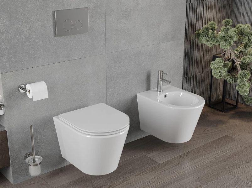 Підвісний унітаз MEXEN RICO WHITE SLIM білий MEX-30720300 фото