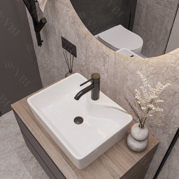 Умивальник (раковина) VBI FORLI WHITE накладний VBI-011100 фото