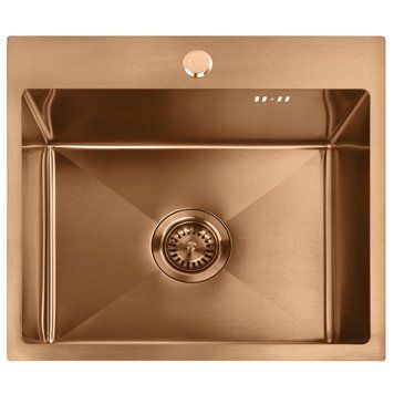 кухонна мийка Rea Leo 50x45 brush copper (ZLE-06015) ZLE-06015 фото