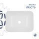 Комплект Qtap Scorpio: Раковина врізна прямокутна 510х390х145 мм White + Донний клапан PU02 QT1411K490WN47290 фото 4