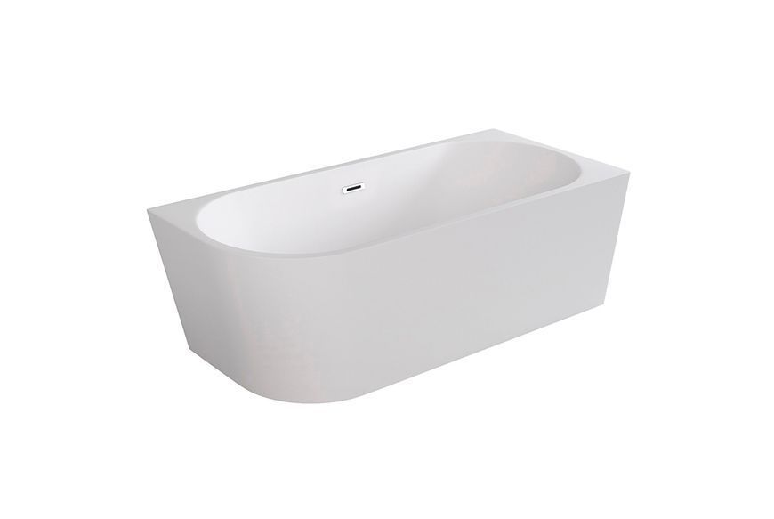 Ванна акрилова ZOYA ретро 170х80 права з сифоном клік-клак хром NAVARA54931 фото