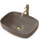 умивальник Rea Gizel 38,5x50,5 d.grey matt (REA-U9612) REA-U9612 фото 1