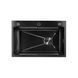 Мийка для кухні інтегрована Lidz Handmade H6845HB Decor Black PVD Honeycomb 3,0/1,0 мм LDH6845HDECBLM49445 LDH6845HDECBLM49445 фото 3